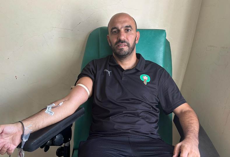 Regragui: Donating blood is the least the Moroccan national team can do