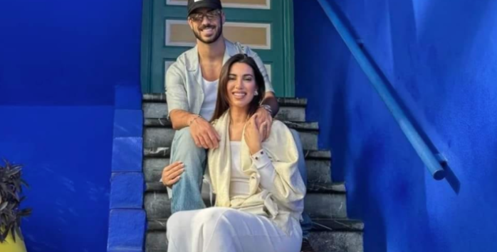 Marco Asensio and his wife enjoy their vacation in Marrakesh